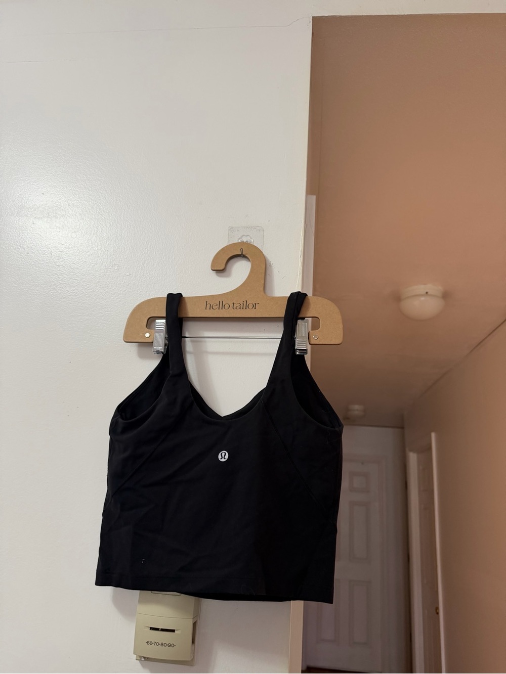 lululemon athletica Black Cropped Tank Top